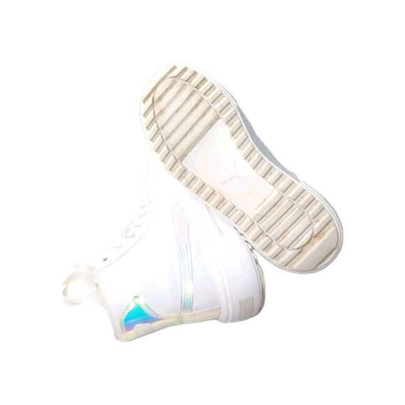 Puma Kaia Mid Sneakers Women's Size 8 Shoes White Iridescent - Picture 7 of 8